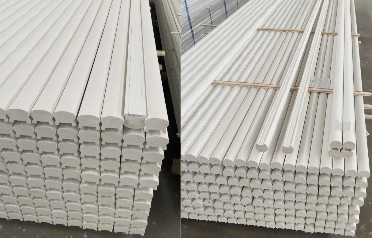 white primed stair handrails 1