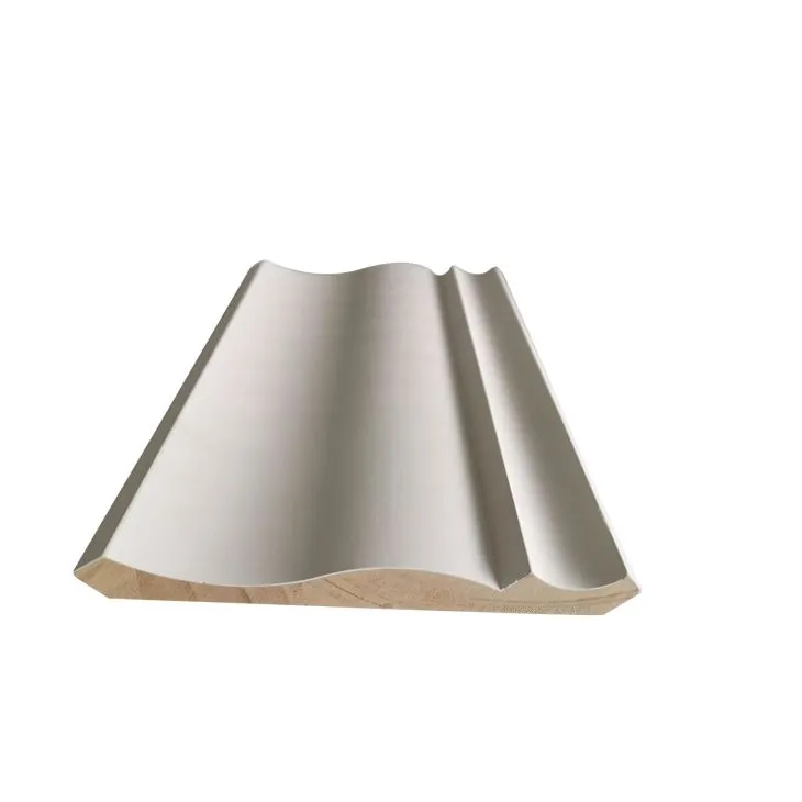 Yog'och Oq Oddiy Crown molding